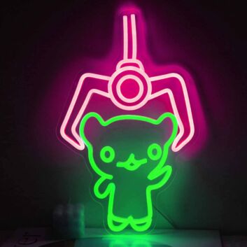 Claw Machine Game Neon Sign