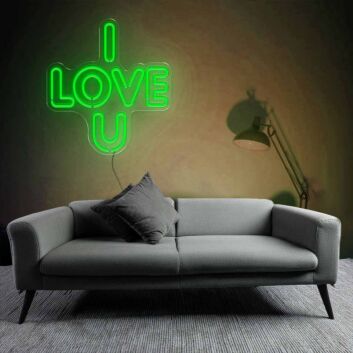 Heartfelt I Love You Neon Sign