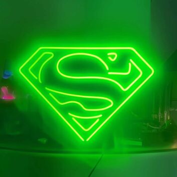 Superman Diamond Iconic Iron Frame Neon Sign