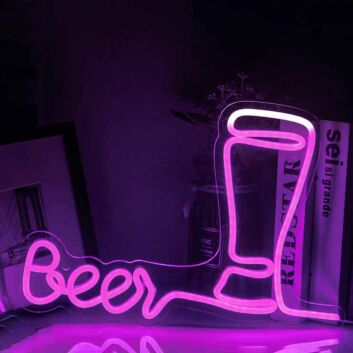 Customize Creative Beer Bottle Neon Sign