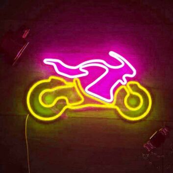 Motorbike Racing Neon Sign