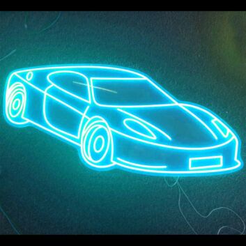 Race Car Neon Sign