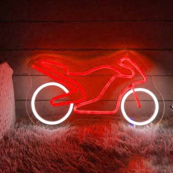 Racing Motorcycle Neon Sign