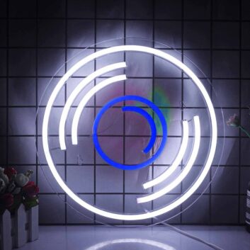 Music Phonograph Record Neon Sign