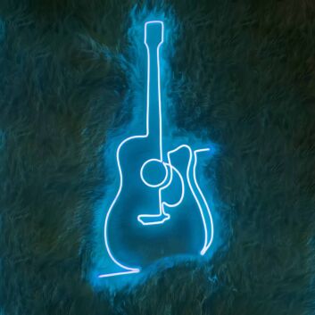 Music Guitar Neon Sign