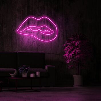 Irresistible Lips Neon Sign for Bold and Playful Spaces