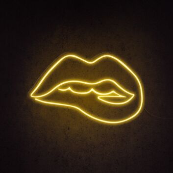 Irresistible Lips Neon Sign for Bold and Playful Spaces