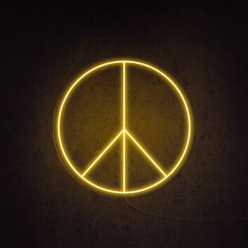 Peace Neon Sign for Positive and Peaceful Decor