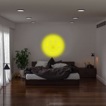 Smiley Neon Sign for Happy and Positive Decor