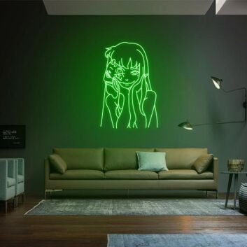 Tomie Neon Sign for Horror and Manga Enthusiasts