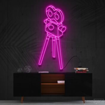 Camera Roll Neon Sign for Photography Enthusiasts