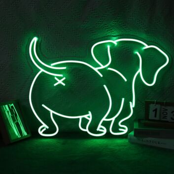 Dachshund Butt Neon Sign for Dog Lovers and Pet Spaces