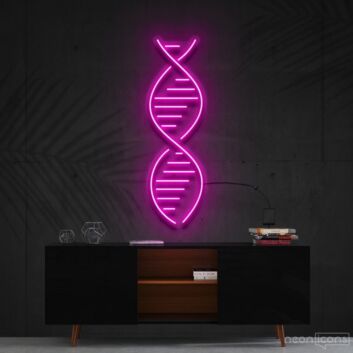 Dna Neon Sign for Science and Biology Enthusiasts