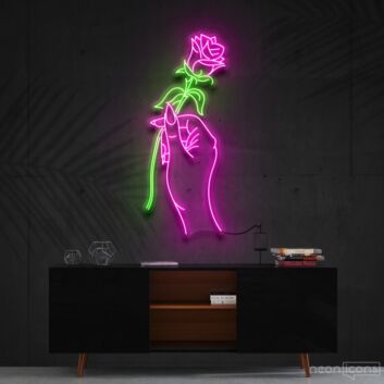 Hand Of Love Neon Sign for Romantic and Loving Decor
