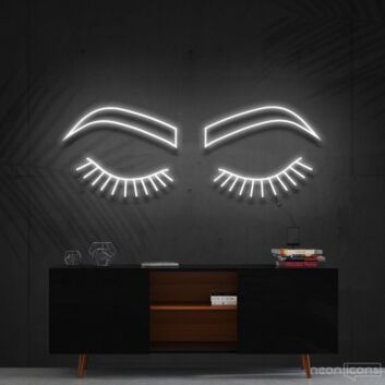 Lashes Brows Neon Sign for Beauty Salons