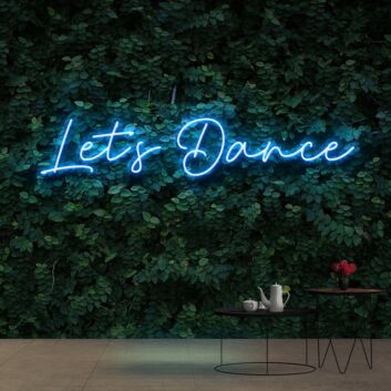 Let's Dance Neon Sign for Dance Studios and Fun Spaces