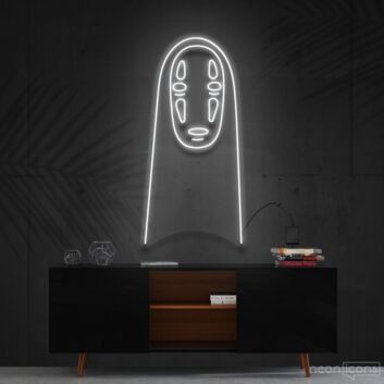 No Face Spirited Away Neon Sign for Anime and Movie Fans