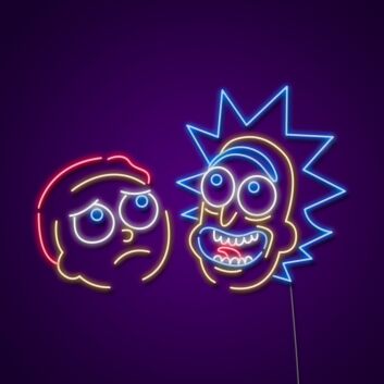 Rick And Morty Neon Sign for Fans and Fun Spaces
