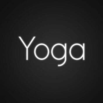 Cute Yoga Customs Neon Sign for Yoga Studios and Relaxing Spaces