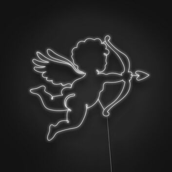 Cupid Sign Neon Sign for Romantic and Loving Spaces