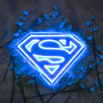 Superman Neon Sign for Superhero Fans