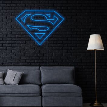 Superman Neon Sign for Superhero Fans