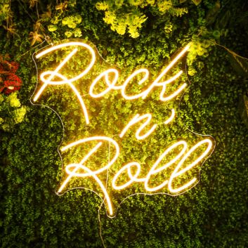 Rock N Roll Neon Sign for Music Lovers and Studios