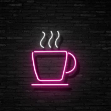 Coffee Neon Sign for Cafes and Coffee Shops