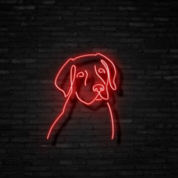 Labrador Neon Sign for Dog Lovers and Pet Spaces
