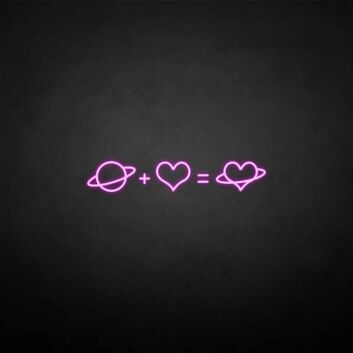 &#39;Love Equation&#39; neon sign