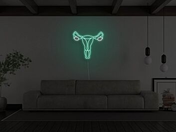 Uterus Neon Sign for Empowering and Feminist Decor