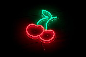 Cherry Neon Sign for Fun and Whimsical Decor