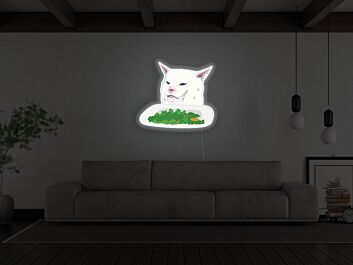 Smudge Lord With Salad Neon Sign for Fun and Playful Spaces