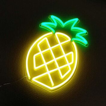 Pineapple Neon Sign for Tropical and Fun Decor