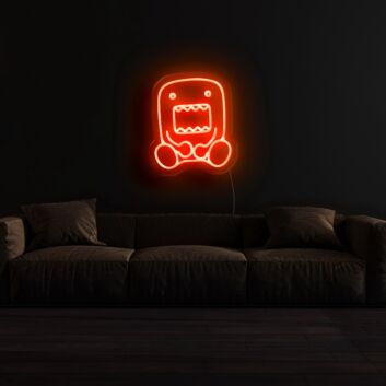 Domo Kun Neon Sign for Anime Fans