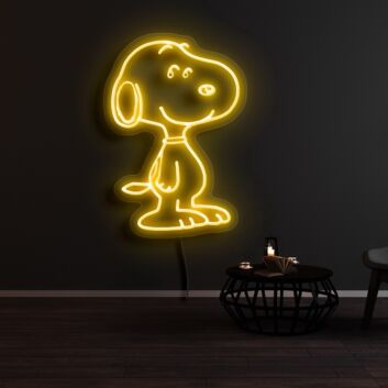 Snoopy Smile Neon Sign for Cartoon Fans