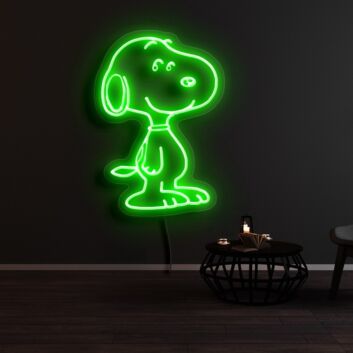 Snoopy Smile Neon Sign for Cartoon Fans