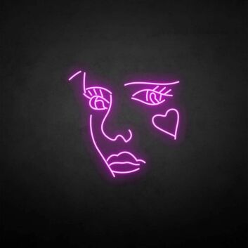 Punk girl&#39; neon sign
