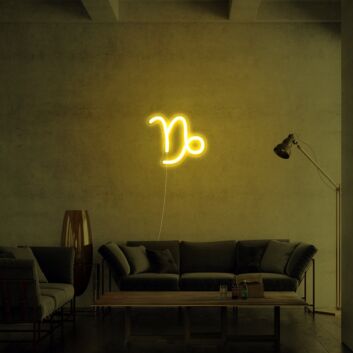 Capricorn Zodiac Neon Sign for Astrology Lovers