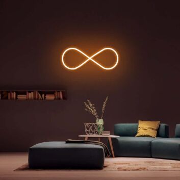 Infinity Loop Neon Sign for Motivational and Inspirational Spaces