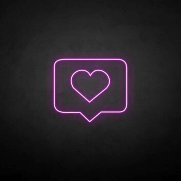 Love letter&#39; neon sign