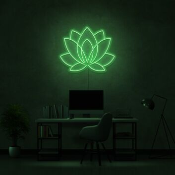 Lotus Neon Sign for Peaceful and Tranquil Spaces