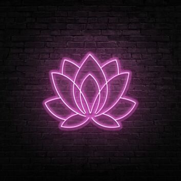 Lotus Neon Sign for Peaceful and Tranquil Spaces