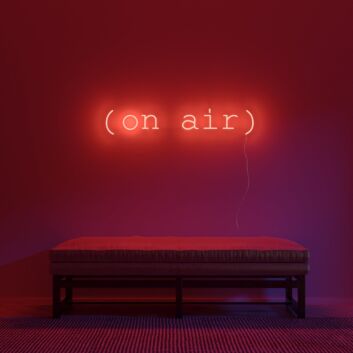 On Air V1 Neon Sign for Studios and Broadcasting Spaces