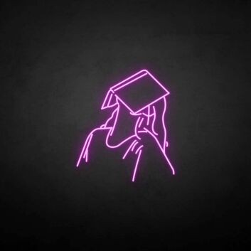 Sleeping reader neon sign