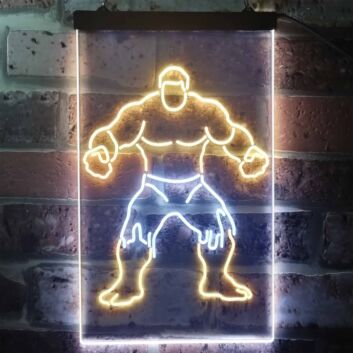 Hulk Dual LED Neon Sign for Superhero Fans