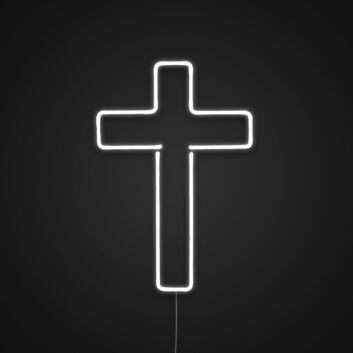 Cross Neon Sign for Religious and Spiritual Spaces