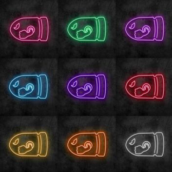 Bullet Bill Neon Sign for Video Game Fans