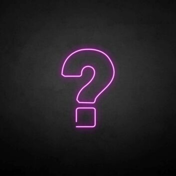 &#39;Question Mark&#39; neon sign