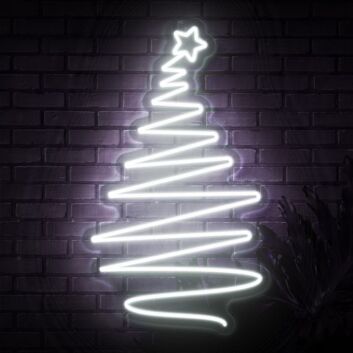 Christmas Tree Neon Sign for Holiday and Festive Spaces